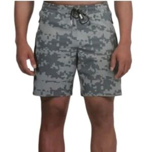 Spyder Mens Digital Camo Training Workout Active Woven Shorts XXL